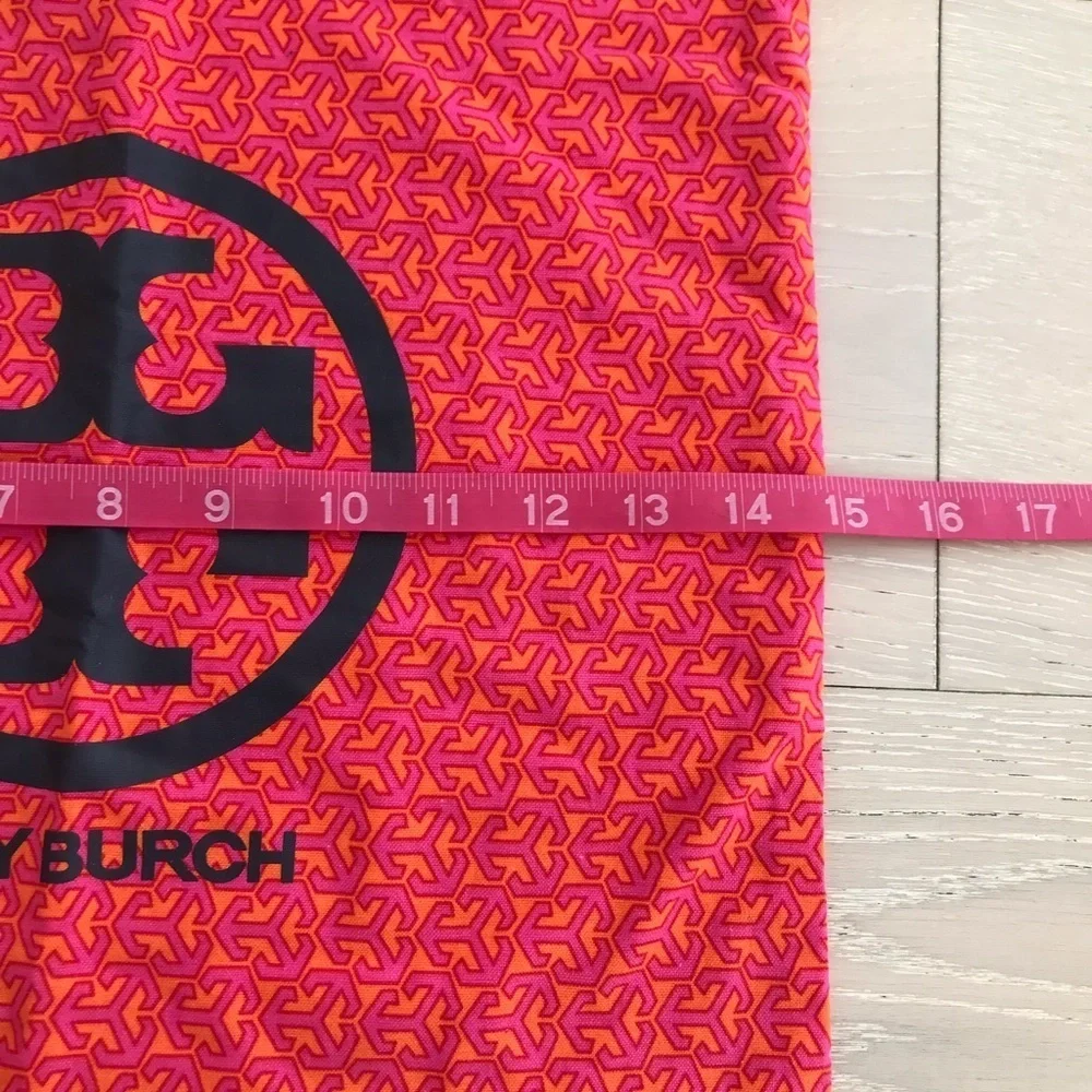 Tory Burch Red and Orange Logo Dust storage Bag